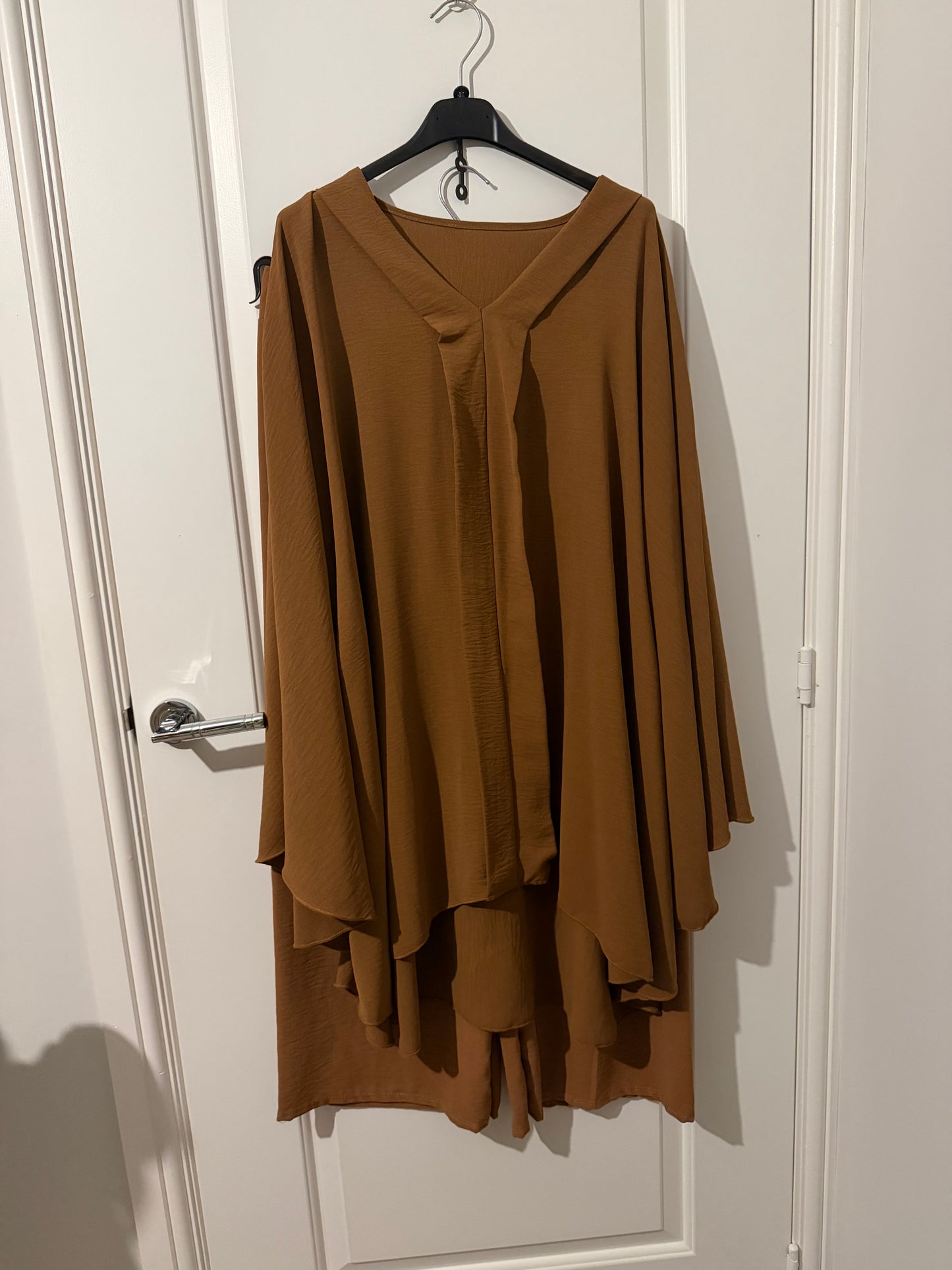 Bronze Flow Layered Tunic Co-ord set