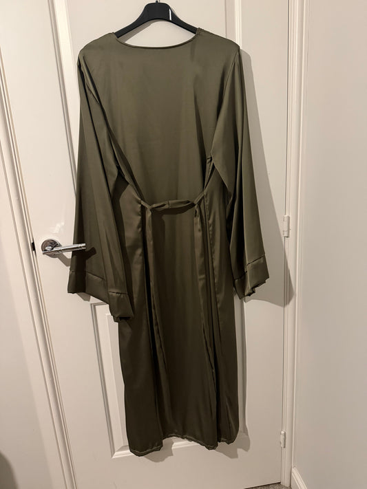 Olive minimal Maxi Dress