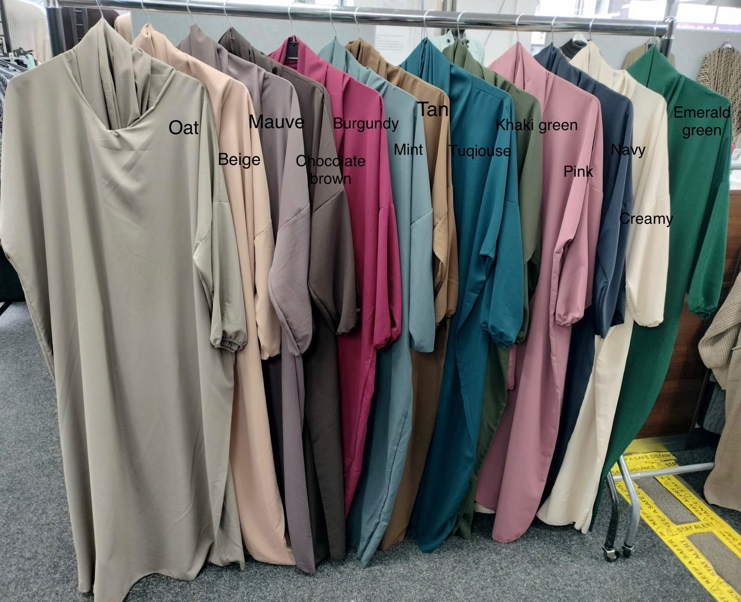 Silk 1-piece abaya