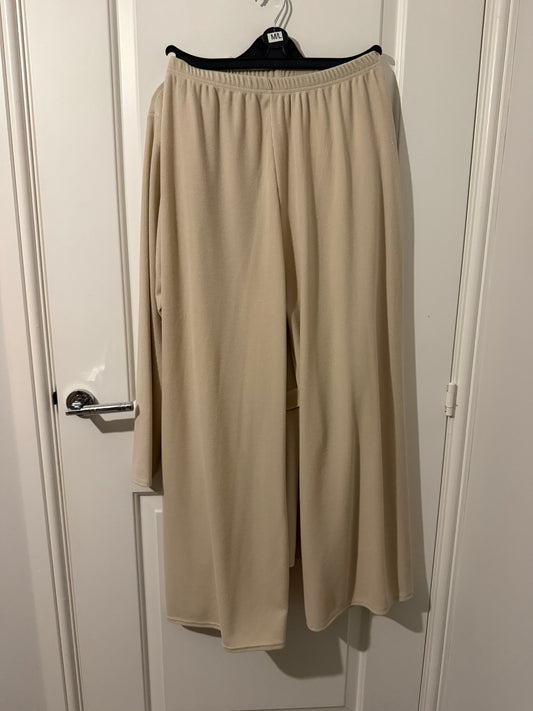 Ribbed Tie-Waist Modest Co-Ord