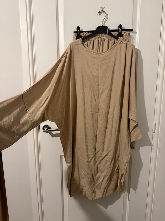 Batwing Sleeve Modest Tunic Co-Ord